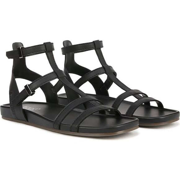 NWOT Franco Sarto Women's Evan Strappy Sandal in Black Leather Size 10 - Picture 1 of 6